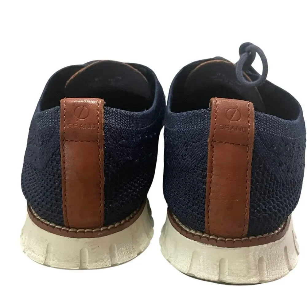 COLE HAAN OXFORDS SHOES STITCH LITE ZEROGRAND NAVY BLUE SZ 9 KNIT NORMCORE